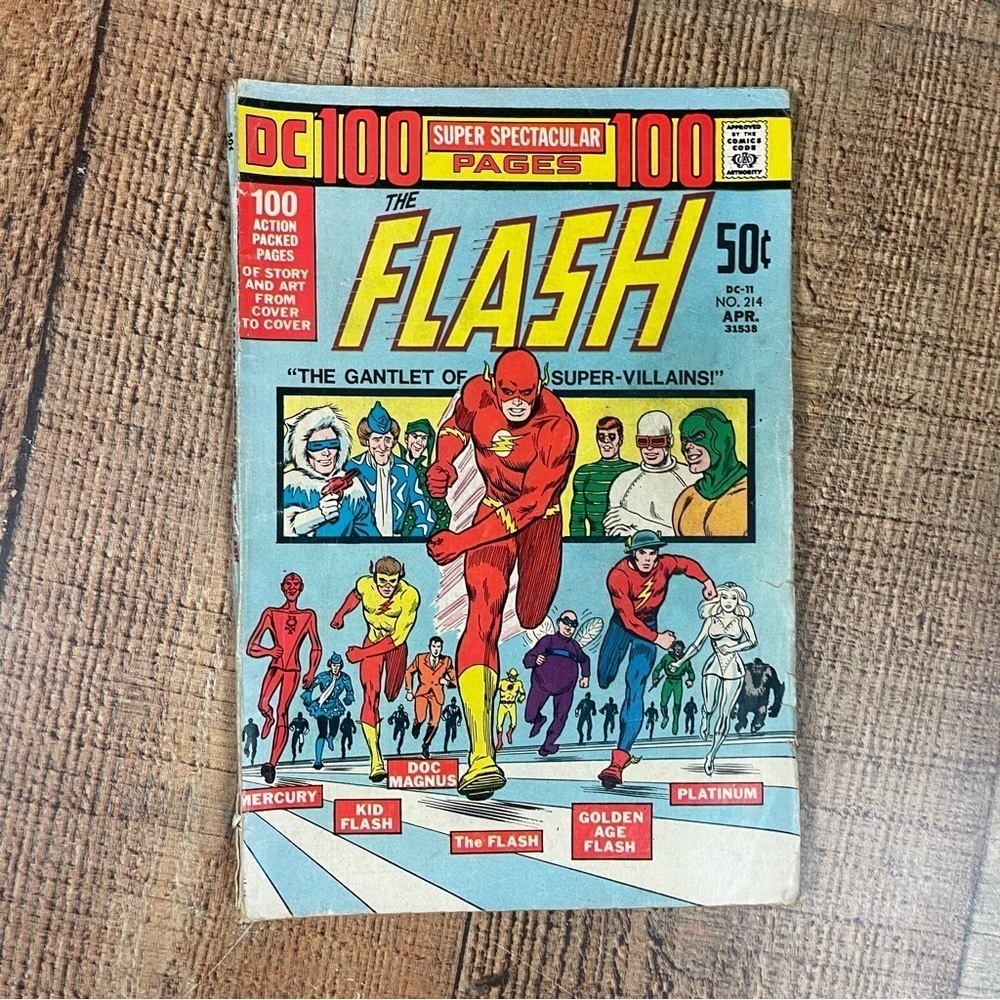 DC Vintage Flash Issue #214 CGC 1959 50's Super Spectacular Comic Book